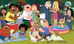 I love how everybody in family guy always falls the same way : r