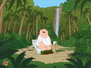 Peter Pooping on Executive Bathroom Island