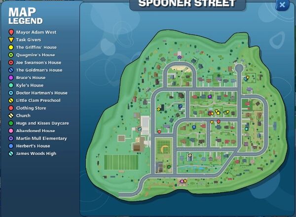 Spooner Street, Family Guy Online Wiki