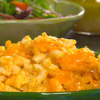 Paula Deen S Creamy Crock Pot Macaroni And Cheese With Different Cheese Options And Oven Directions Family Recipes Wiki Fandom For a baked mac and cheese, top it with breadcrumbs and finish it in the oven. paula deen s creamy crock pot macaroni