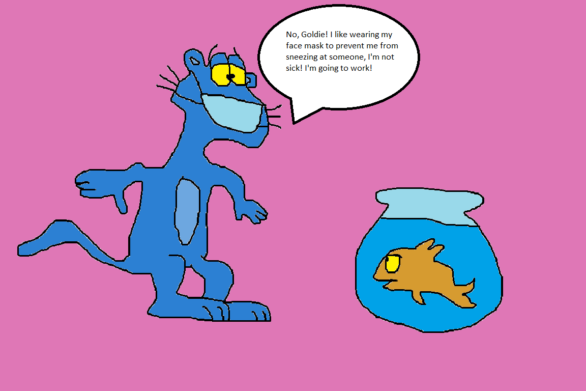 The Pink Panther is blue by SidabaTheToonLord (DeviantArt stuff), Fan art  Fun Wiki