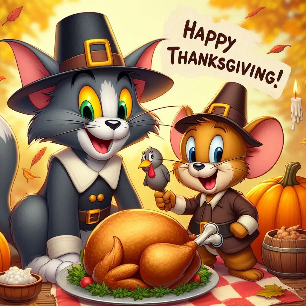 Tom and Jerry's Thanksgiving (Bing AI stuff) | Fan art Fun Wiki | Fandom