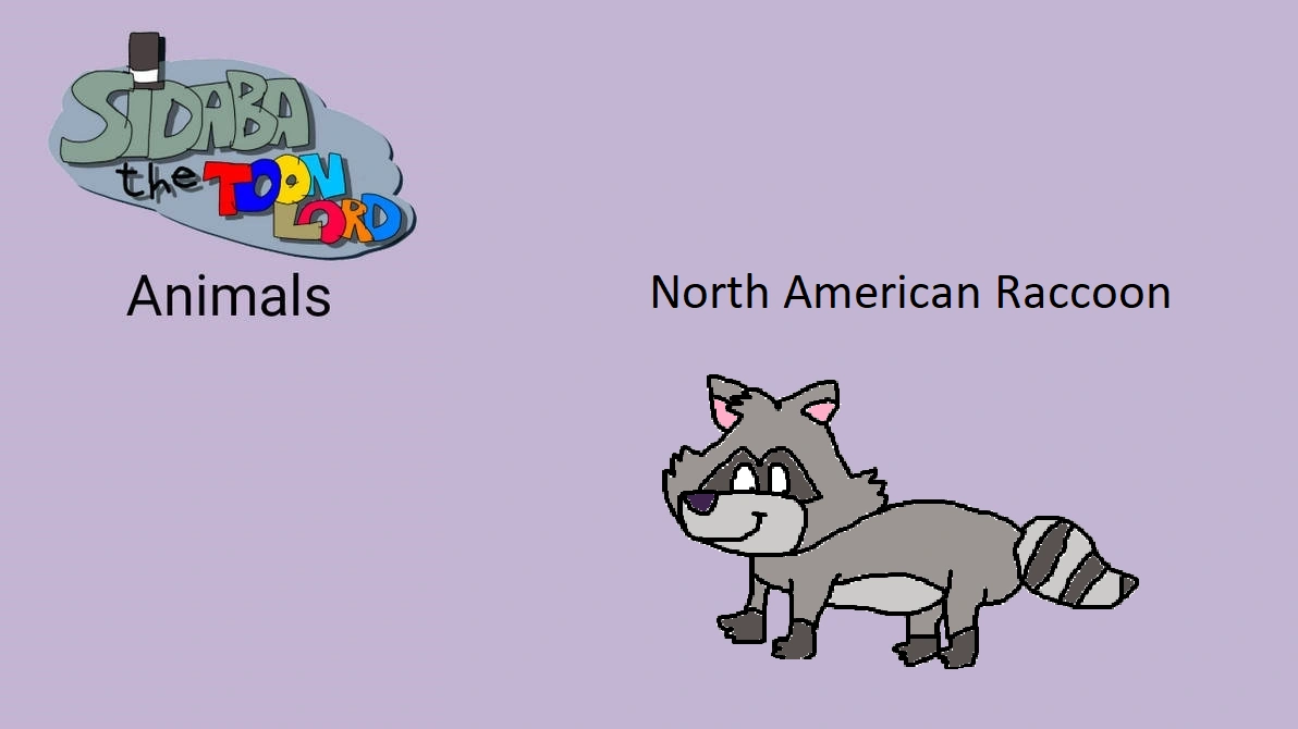 STTL Animals : North American Raccoon by SidabaTheToonLord (DeviantArt