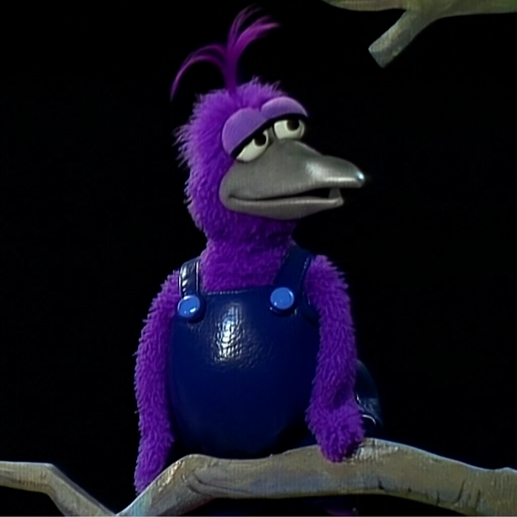 Purple Bird Wears Shiny Overalls | Fan art Fun Wiki | Fandom