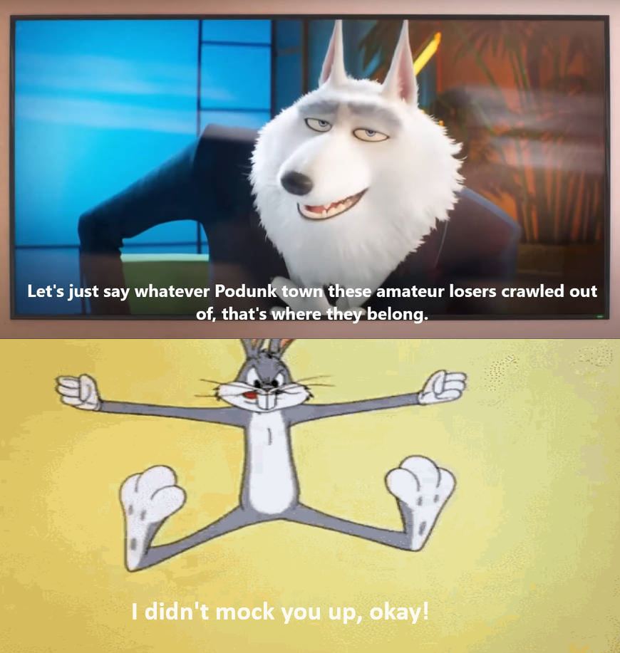 Jimmy Crystal insults Bugs Bunny by MaxietheFox2005 (DeviantArt stuff