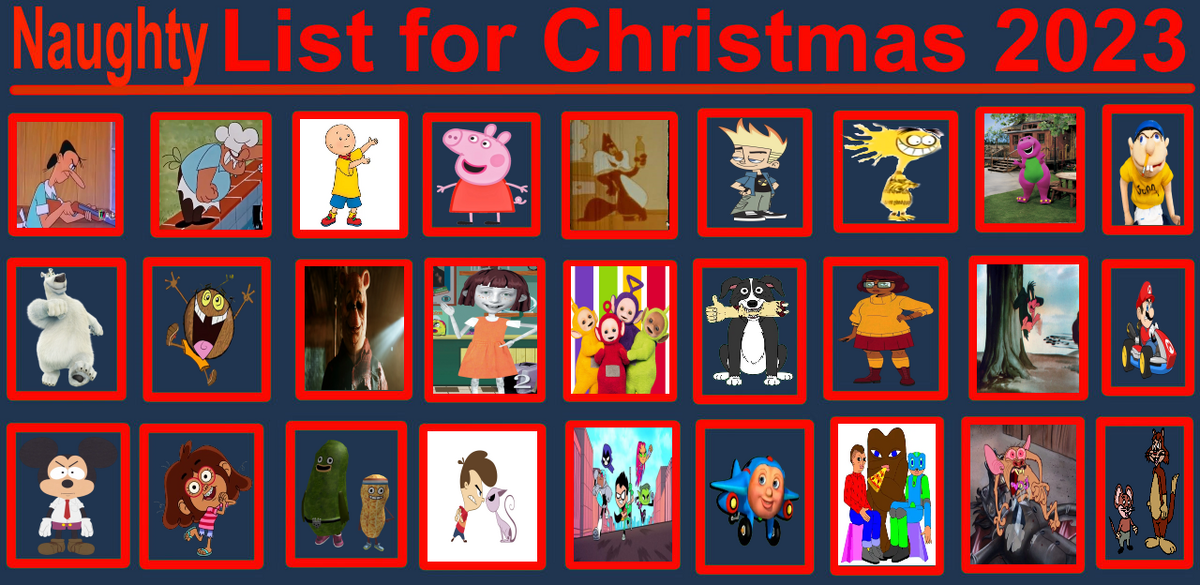 My Naughty List for Christmas 2023 by MaxietheFox2005 (DeviantArt stuff) Fan art Fun Wiki Fandom