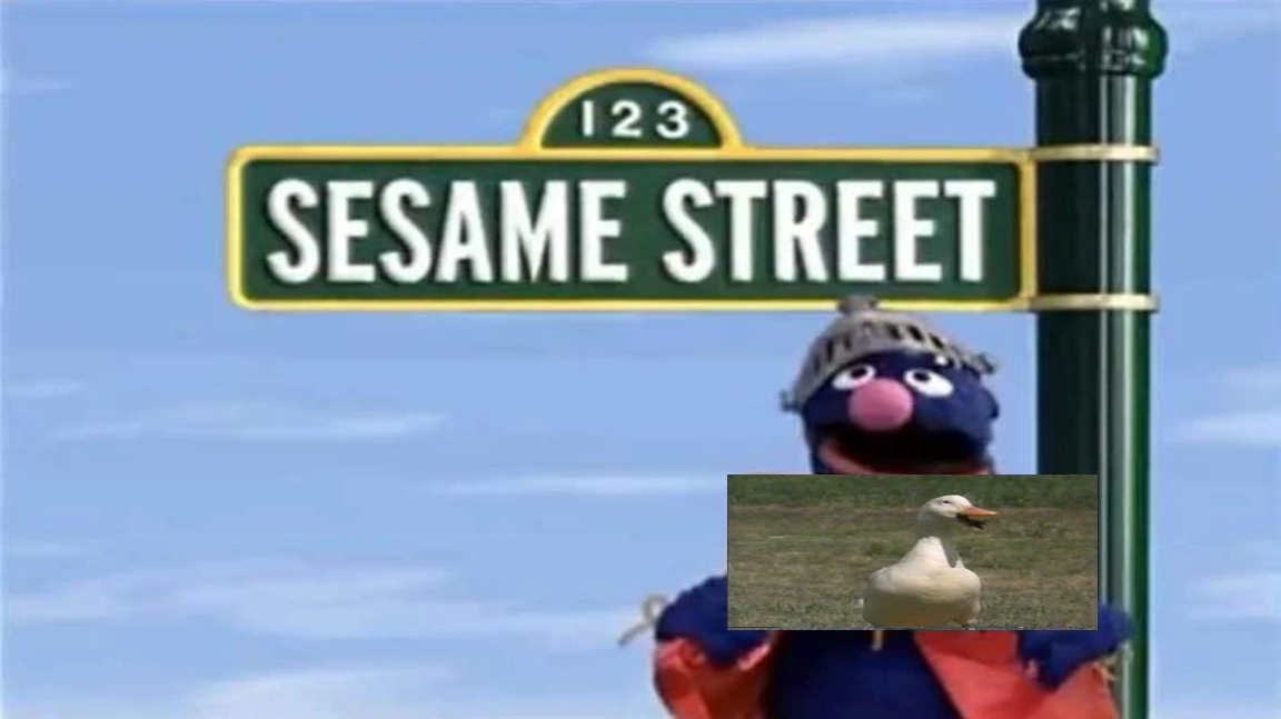 What if What sound does a duck make skit appeared in Sesame Street