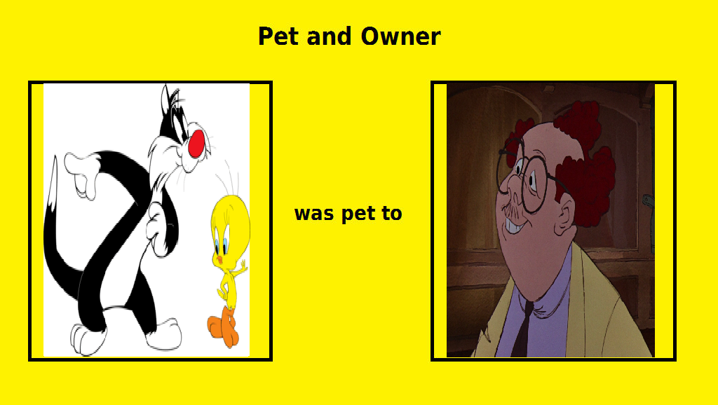 What if Tweety and Sylvester were pet to Mr. Snoops (DeviantArt stuff