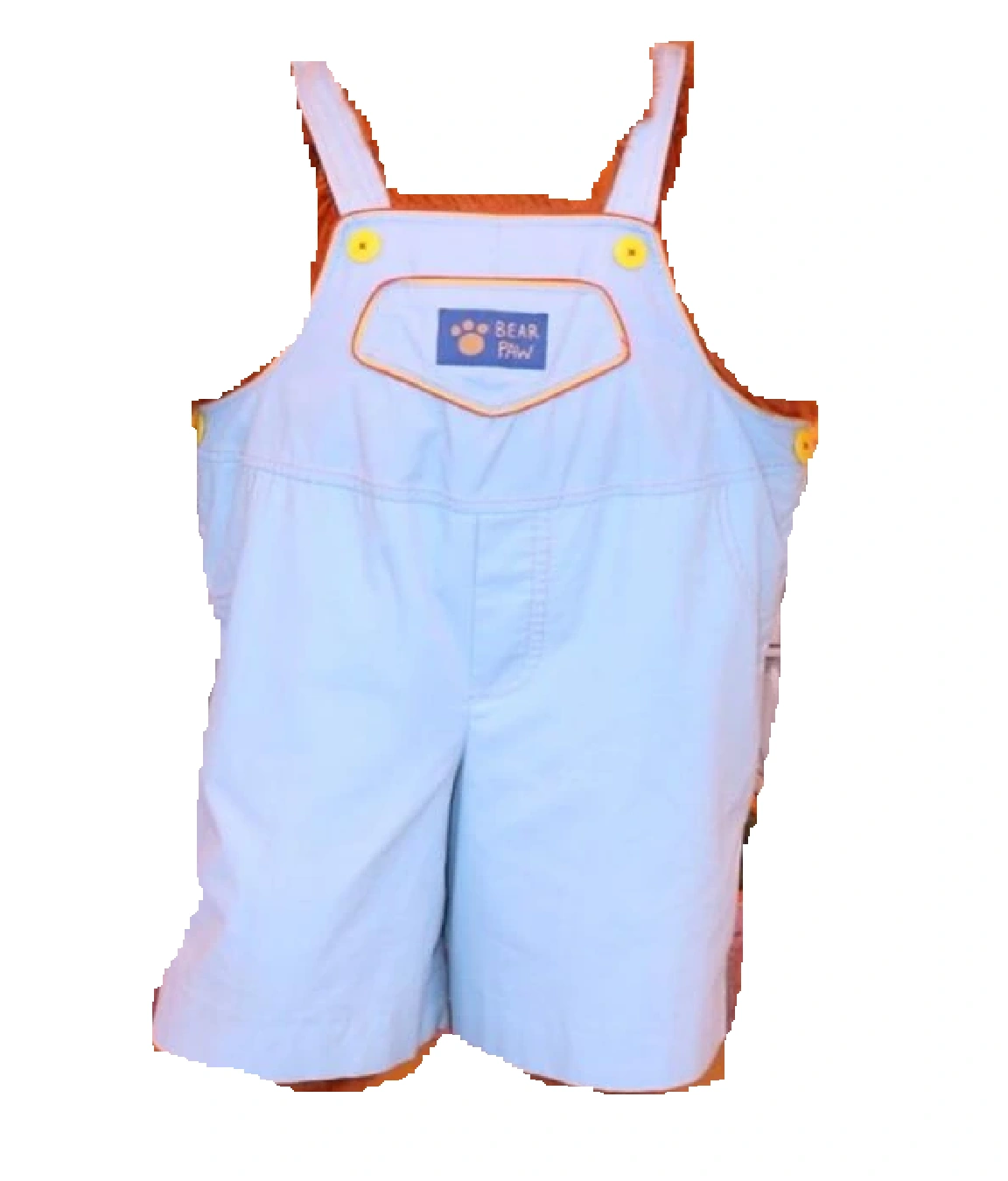 BEAR Baby Cartoon Pocket Striped Overalls