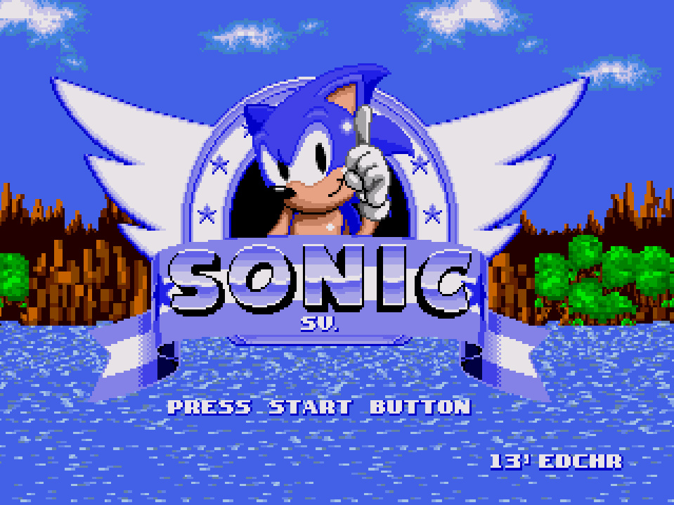 Teen Sonic in Sonic 1 (Sonic Hack) 