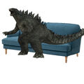 Sitting-in-a-sofa Godzilla by Cdrzillafanon
