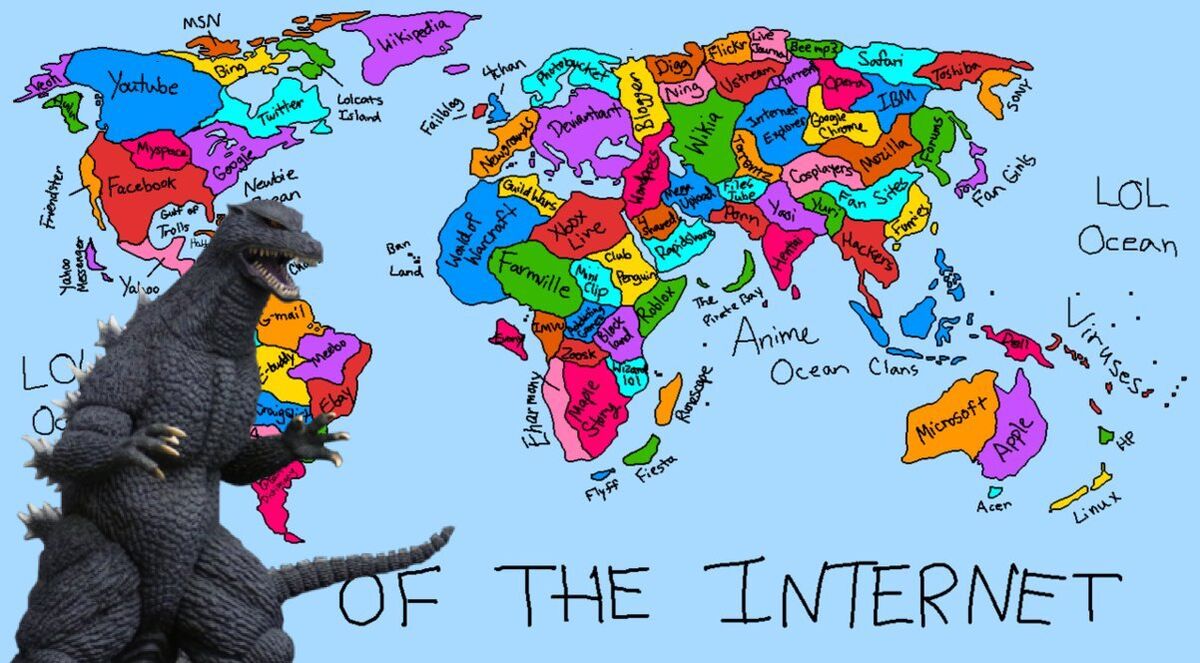 map of the internet deviantart