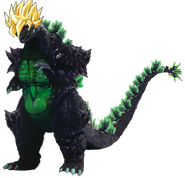 Super Super Godzilla in suit form