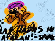 Spark siendo atacado por las Hadas Illuminati del Lag. (por Alltails)