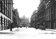 Gresham Manor Street in the Business Quarter, facing west.