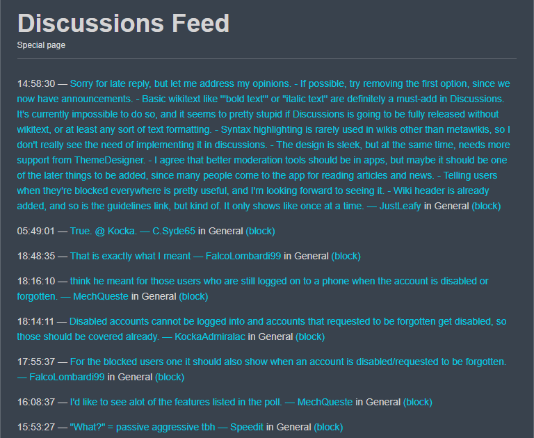 Discussions scripts | Discussions Wiki | Fandom