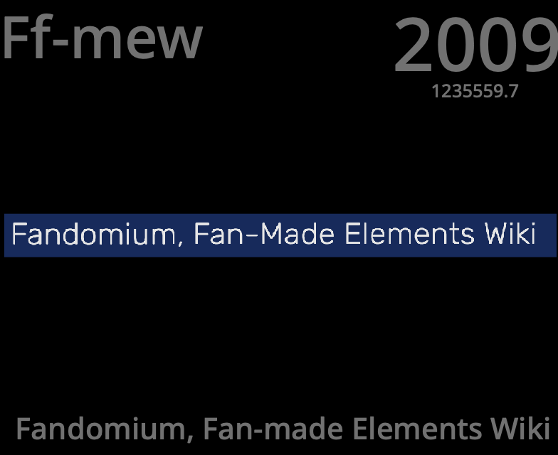 Bidobamium, Fandomium, Fan-Made Elements Wiki