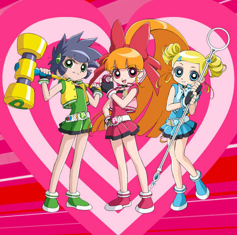 Fanart Anime Powerpuff Girls Bubbles, HD Png Download - kindpng