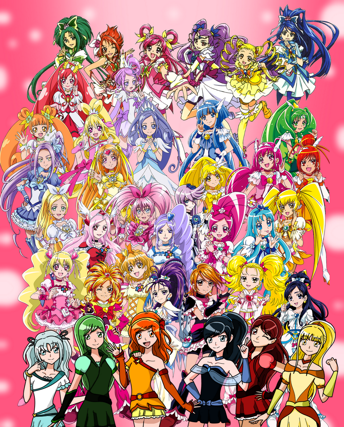 PreCure All Stars  Pretty cure, Anime, Coloring books