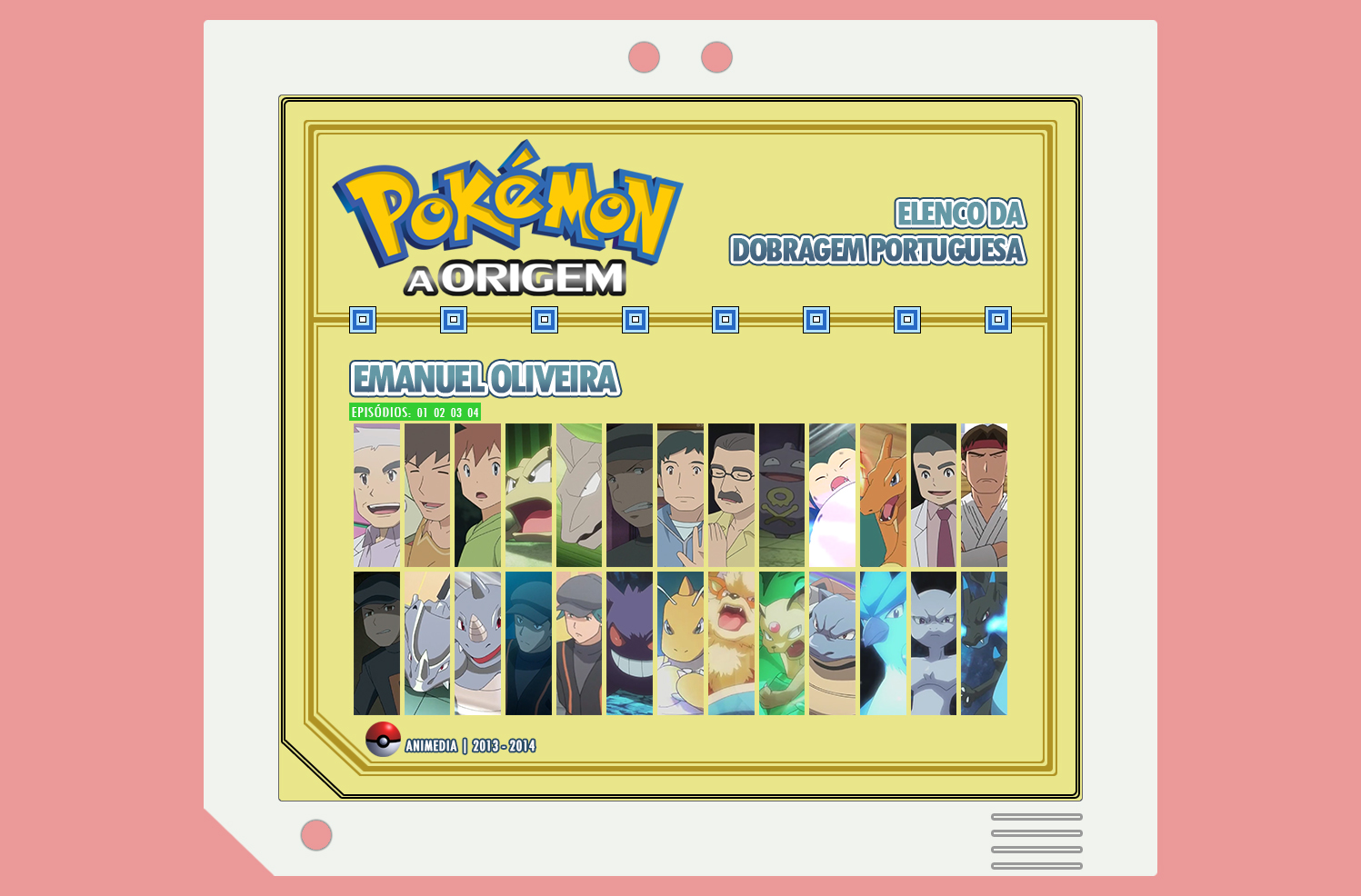 Cronologia Pokémon - Criada por Fábio Júnior (fabao_ribeiro