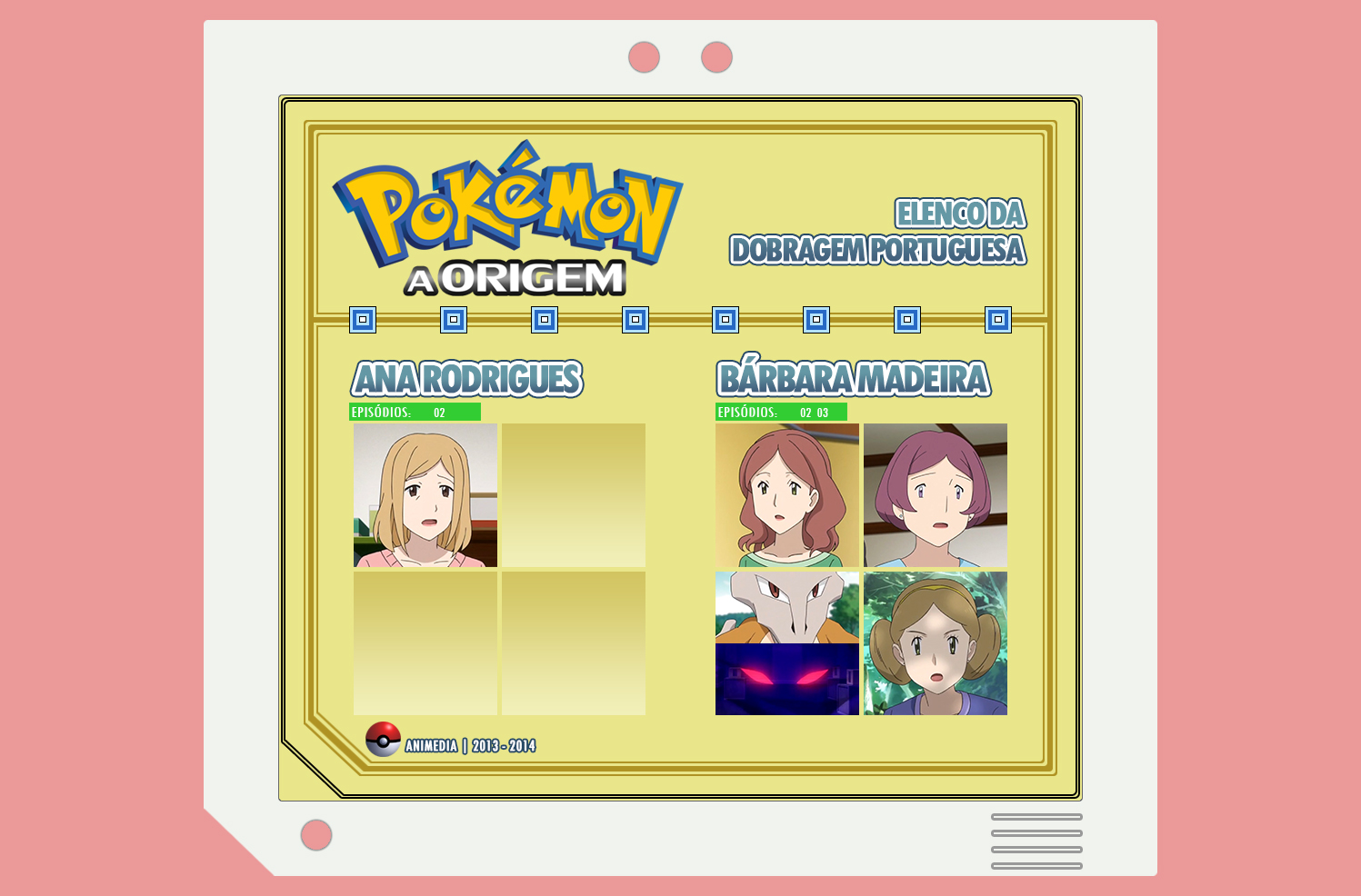 Dubladores de Pokémon the Origin e Pokémon Direct