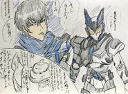 Hijikata uses Howling Hound Progrisekey to transform
