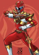 Red Ranger Morphin Fury Mode