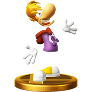 Rayman trophy in Smash Bros 4 Wii U