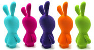 Cyan Rabbid, Dark Purple Rabbid, Orange Rabbid and Light Green Rabbid