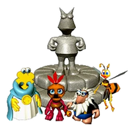 Young Mumbo with the new cast in Grunty's Revenge