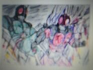 Kamen Rider Black RX vs Kamen Rider Black RX Darkness