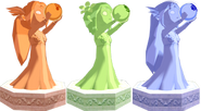 Golden Goddesses statues