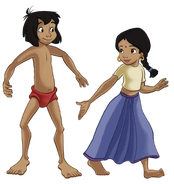 Mowgli with Shanti