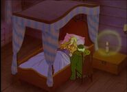 Sleep of death in her bedchamber