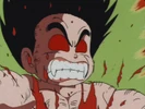 Goku transforming into the Great Ape while battling Roshi in the Martial Arts Tournament