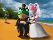Slippy pledges marriage to Amanda on Aquas, with ROB 64 to pronounce them.