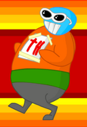Bubs as the Thnikkaman