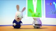 Blue Karate Rabbid and Karate Rabbid