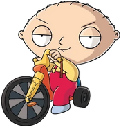Stewie on trike