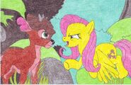 Fluttershy confronts Ronno