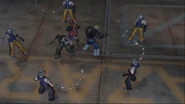 PD-4 army ganging on the Bouncers