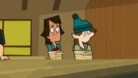 Noah about to be served Chef's food in the opening sequence of Total Drama Island, along with Ezekiel.