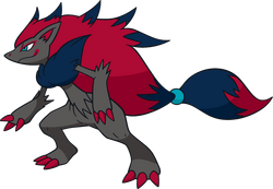 Zoroark as she appears in Torrentuff X, based on how she appears in Pokémon