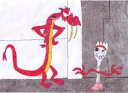 Mushu and Forky