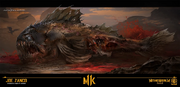 Sea monster in Sea of Blood