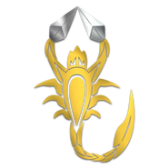 The scorpion symbol of the Shirai Ryu stationed in Japan