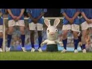 White and Black Soccer Uniform Rabbid