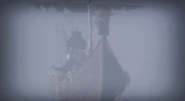 Vikke aboard his ship