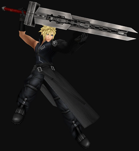 Cloud Strife Wearing Advent Child Outfits