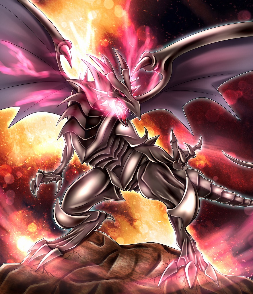 red eyes black dragon anime card